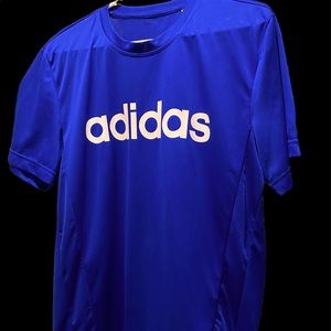 Blue dry fit adidas shirt
